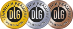drei Siegel der DLG : gold, silber, bronze