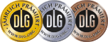 drei Siegel der DLG : gold, silber, bronze